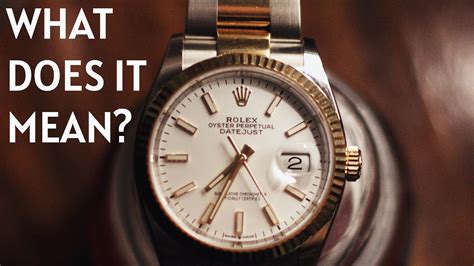 what does rolex oyster perpetual mean